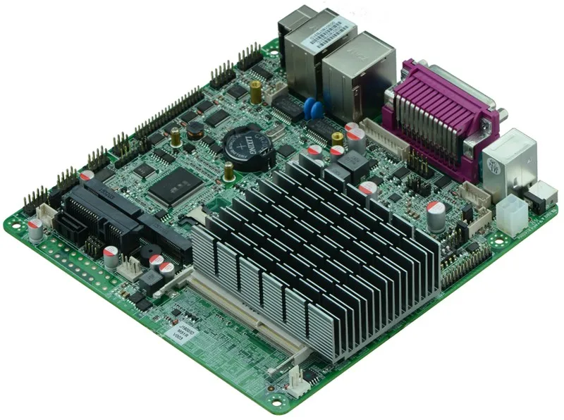 Материнская плата Intel J1900 Bay trail Mini ITX с двойным гигабитным Ethernet / 6 * COM/ 8