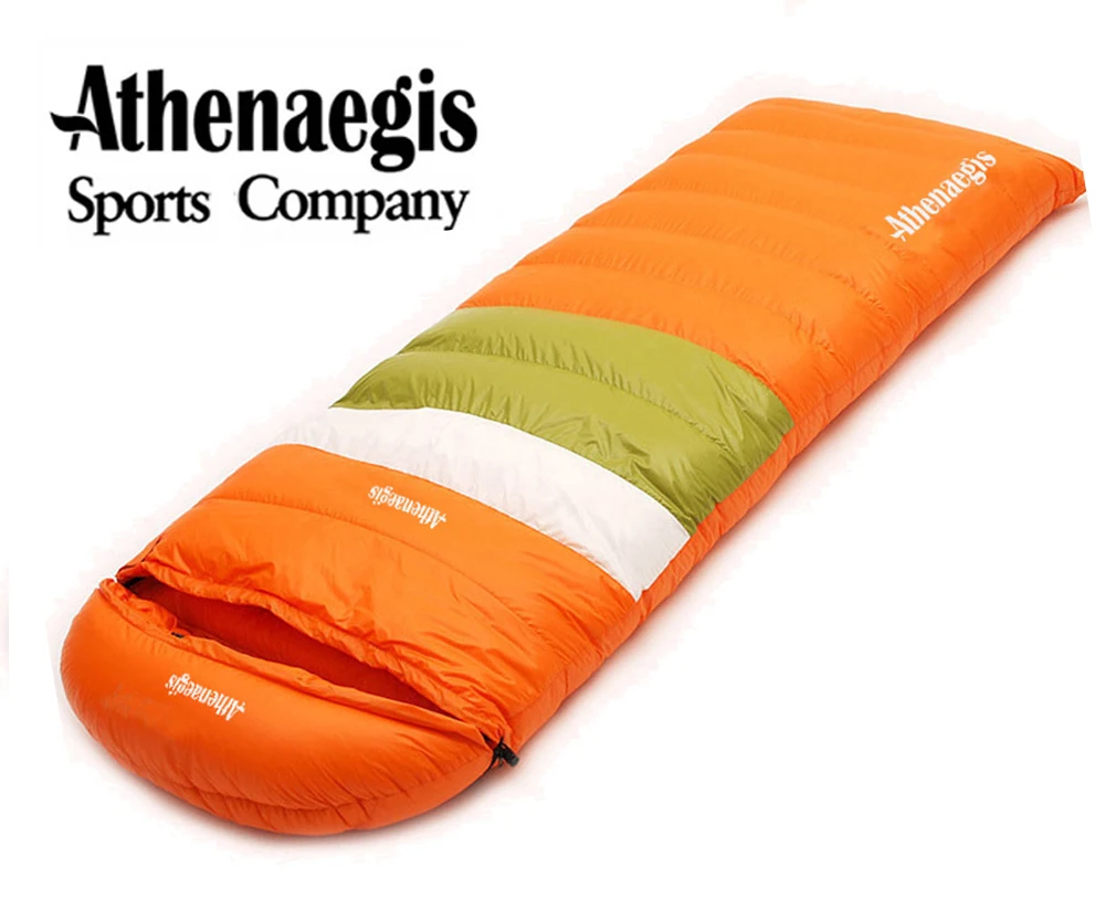 Promo  Athenaegis Professional Winter Sleeping Bag 3000G White Goose Down Filling Tourist Outdoor Equipmen