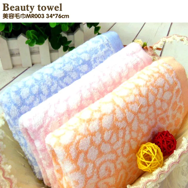 Bamboo fiber towel Bamboo cotton facecloth Soft beauty towel Comfortable twistless cotton towel Jacquard towel fashion Free ship