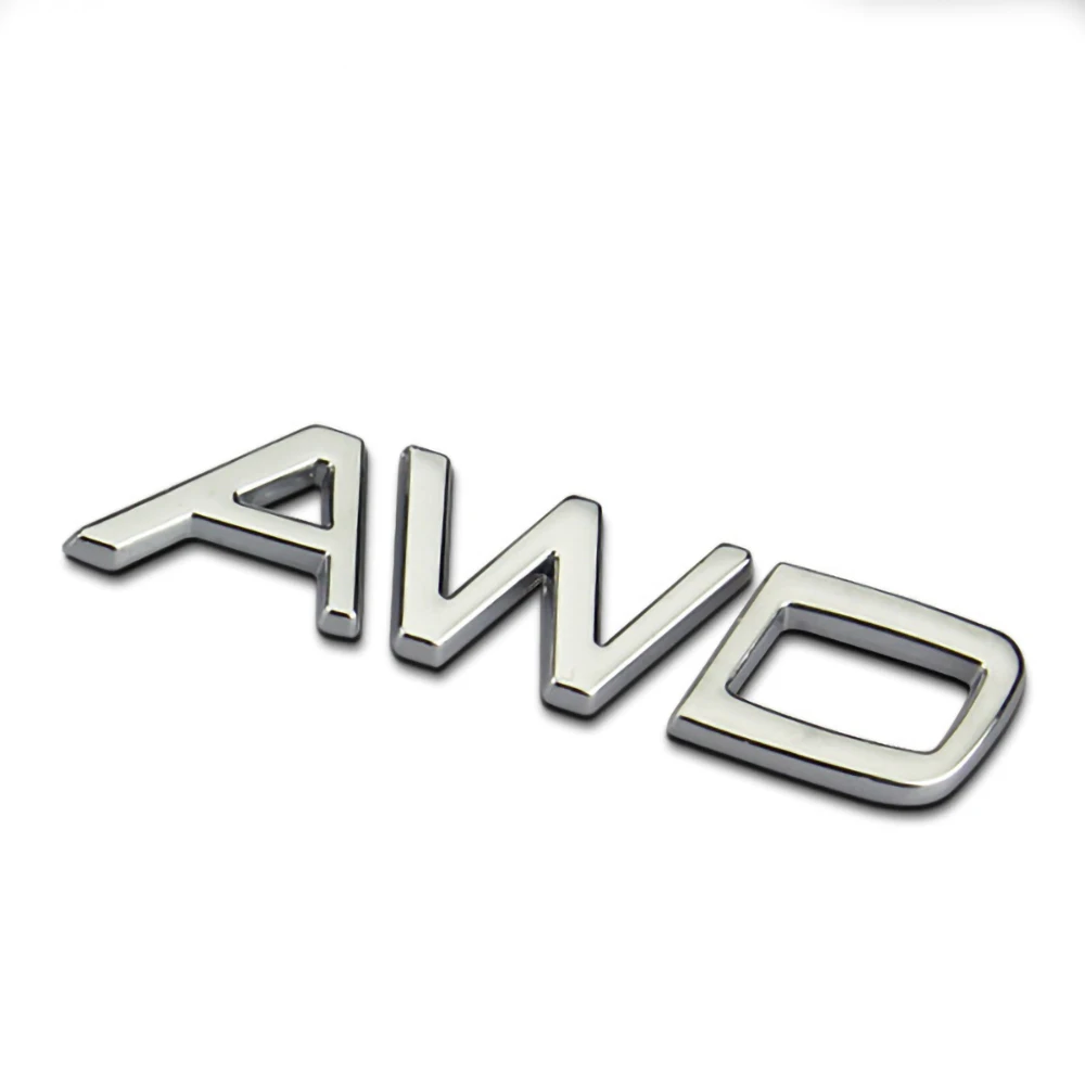 Металлические T5 T6 AWD буквы Эмблема багажника автомобиля Наклейка 3D наклейка для Volvo V40 V90 XC60 XC90 XC40 S60 S80 C30 Тюнинг автомобиля аксессуары - Название цвета: AWD Letter Sticker