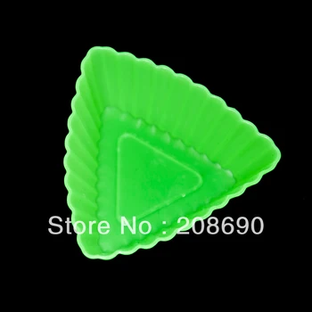 

Baking tool silicone cake/Egg tart mold muffin cup Triangle sold by set 50pcs/set