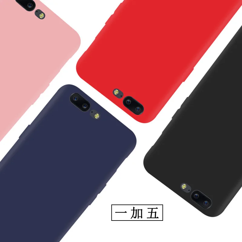For OnePlus 5 Case Soft silicone Candy colors Frosted Protective Back cover case for oneplus5 one plus A5000 phone shell |