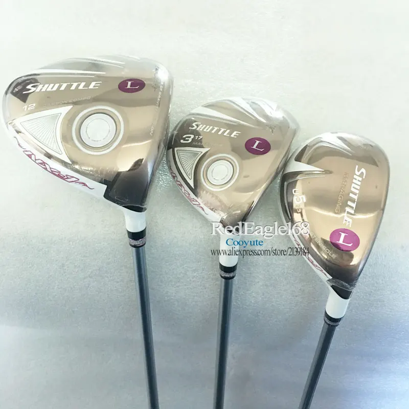 Cooyute New Women Golf Clubs Maruman SHUTTLE Golf wood Set Driver with 3wood 5U Hybrids Golf driver Graphite shaft Free shipping
Cooyute New Women Golf Clubs Maruman SHUTTLE Golf wood Set Driver with 3wood 5U Hybrids Golf driver Graphite shaft Free shipping