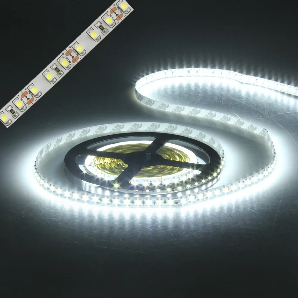 Led Strip Light 2835 SMD 12V Waterproof IP65 5M 600led Cold White 9000K 6500K Warm White 3000K Red Green Blue Flexible Tape Rope