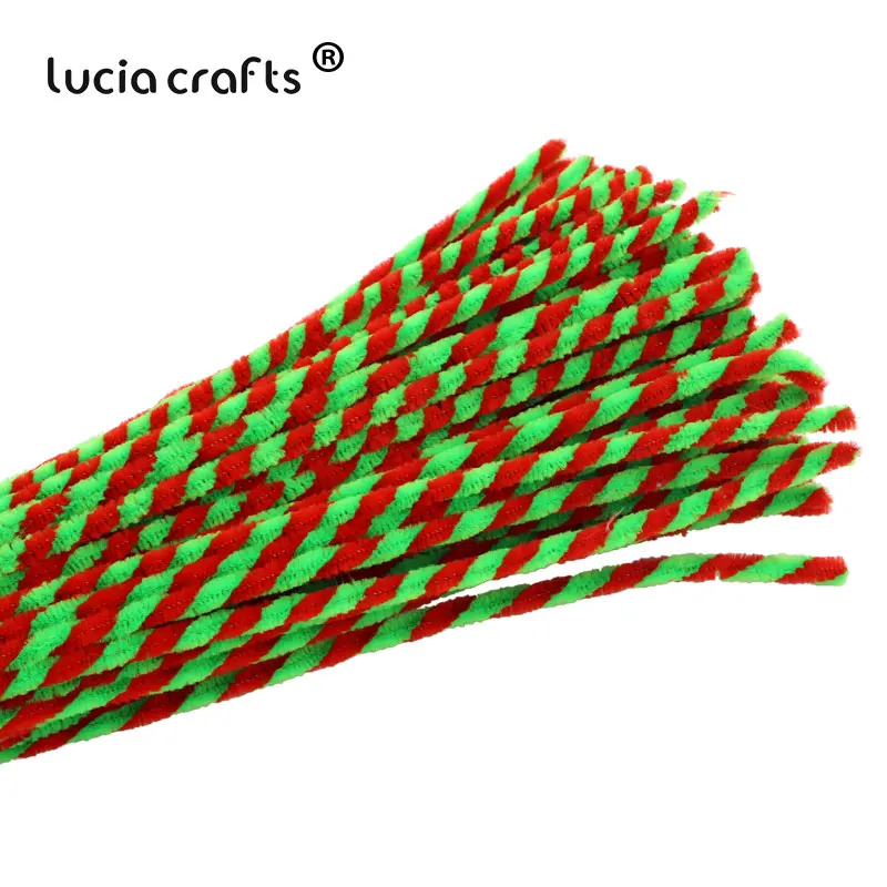 Lucia ремесла 6 мм* 30 см 25 шт./лот стебли синели, очистители труб DIY ремесленные материалы креативное ремесло L0103 - Цвет: Color 2