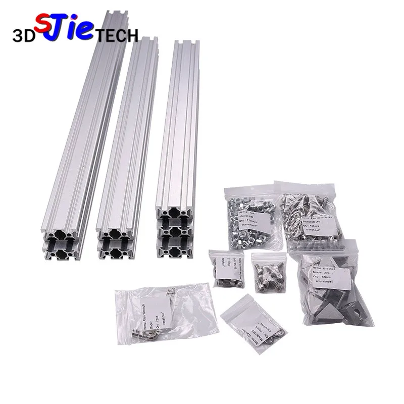 

AM8 3D Printer Aluminum Metal Extrusion Profile Frame with Nuts Screw Bracket Corner for Anet A8 - 14