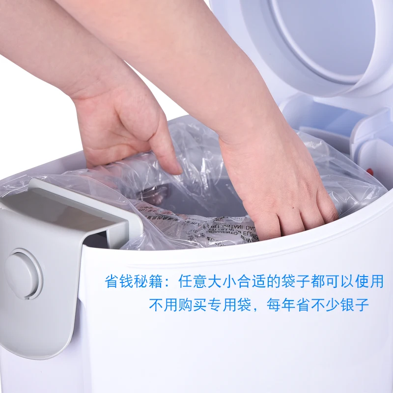 Household bathroom with cover creative seal deodorant baby diaper bucket anti-pet trash Household bathroom with cover creative seal deodorant baby diaper bucket anti-pet trash