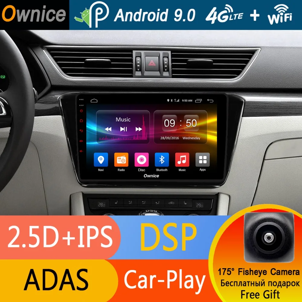 

10.1" IPS+2.5D Octa Core Android 9.0 Car DVD Player For Skoda Superb B8 2016 2017 2018 GPS Navi Radio 4G+32G CarPlay DSP ADAS