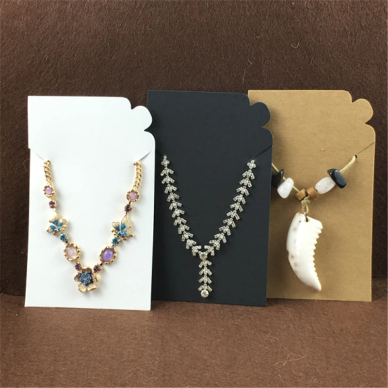 200PC Kraft Paper Jewelry Cards Blank Retro Necklaces Holders Display Cards 200PC Kraft Paper Jewelry Cards Blank Retro Necklaces Holders Display Cards