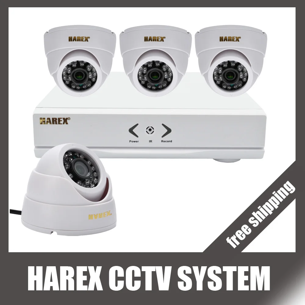  720P 4PCS 1MP IP Network CCTV Home Security Camera System 4CH / 6CH HDMI NVR Surveillance Kits, free shipping 