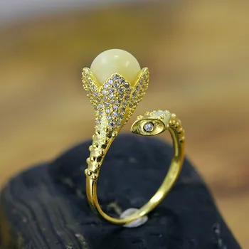 

Guaranteed Ring Silver 925 Initial Women Accessories Natural Amber Stone Micro Paved Zircon Beautiful Fine Jewelry Bijoux Femme