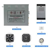240V 6KW Bathroom Steam Shower Bluetooth Radio Control Sauna Generator LCD Touch Screen Display For Steam Room 5-8 Cubic Meter 2