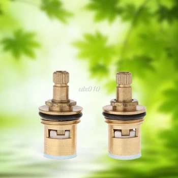 

2Pcs Faucet Replacement 1/4 Turn G1/2" Ceramic Disc Cartridge Hot Cold Tap Valve July Wholesale&DropShip