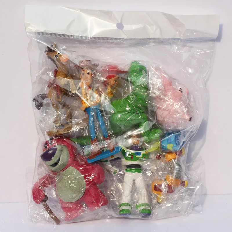 9 sztuk/partia toy story Buzz lightyear Woody Jessie Lotso niedźwiedź Rex dinozaur little green men rysunek zabawki -