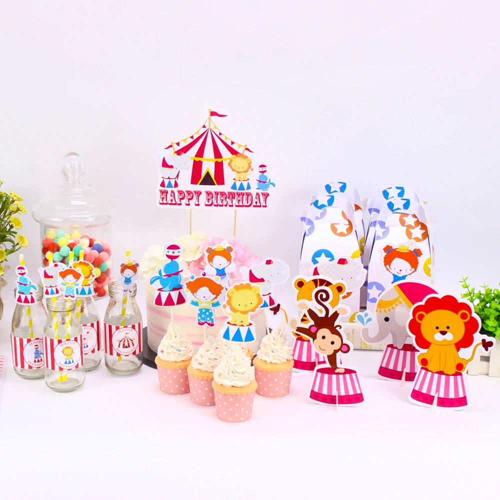 Circus Birthday Party Table Centerpiece Girl Birthday Party Decorations Kids Vintage Pink Carnival Party Decorations Supplies Party Diy Decorations Aliexpress