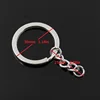 New Fashion Men 30mm Keychain DIY Metal Holder Chain Vintage Samurai Sword 107x10mm Silver Color Pendant Gift ► Photo 3/6