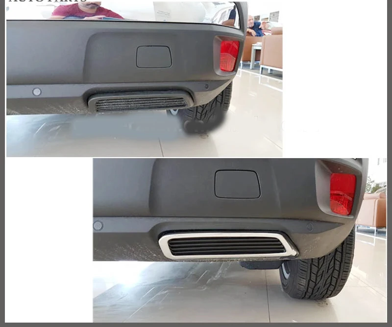 

Fake Exhaust Pipe Vents Chromium Decoration Board Exhaust Trim Frame For 2017 Peugeot New 3008