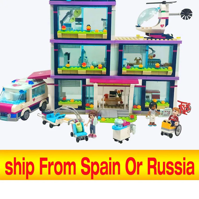 01039 Heart lake Hospital Construction Toy Friends Girls Series 932pcs Building Blocks Compatible 41318 | Игрушки и хобби