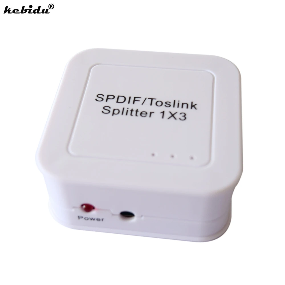 Kebidu высококачественный 1 портовый SPDIF TOSLINK Цифровой оптический аудио сплиттер в 3