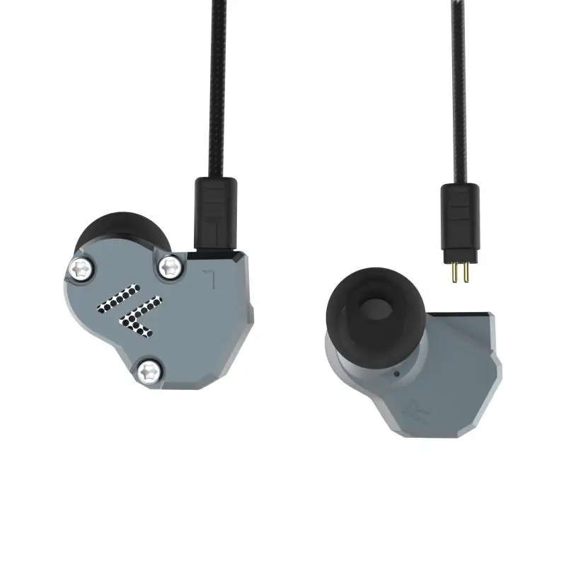 QT2 2DD + BA 6 блок гибридные наушники бег DJ стерео Бас Металл гарнитура сменный кабель