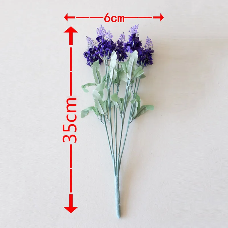 Украшение Романтический Прованс цветок лаванды шелк Искусственные цветы зерно декоративное моделирование водных растений