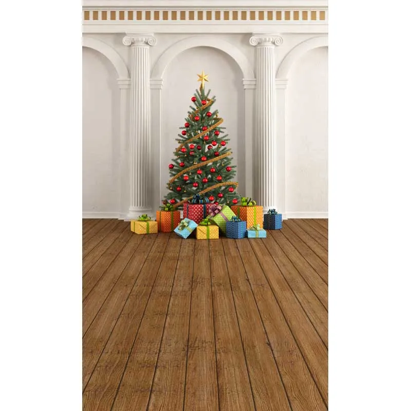 

5X8ft Thin vinyl Photography Studio Senior Vinyl Background Digital print Christmas tree Backdrops ST-351