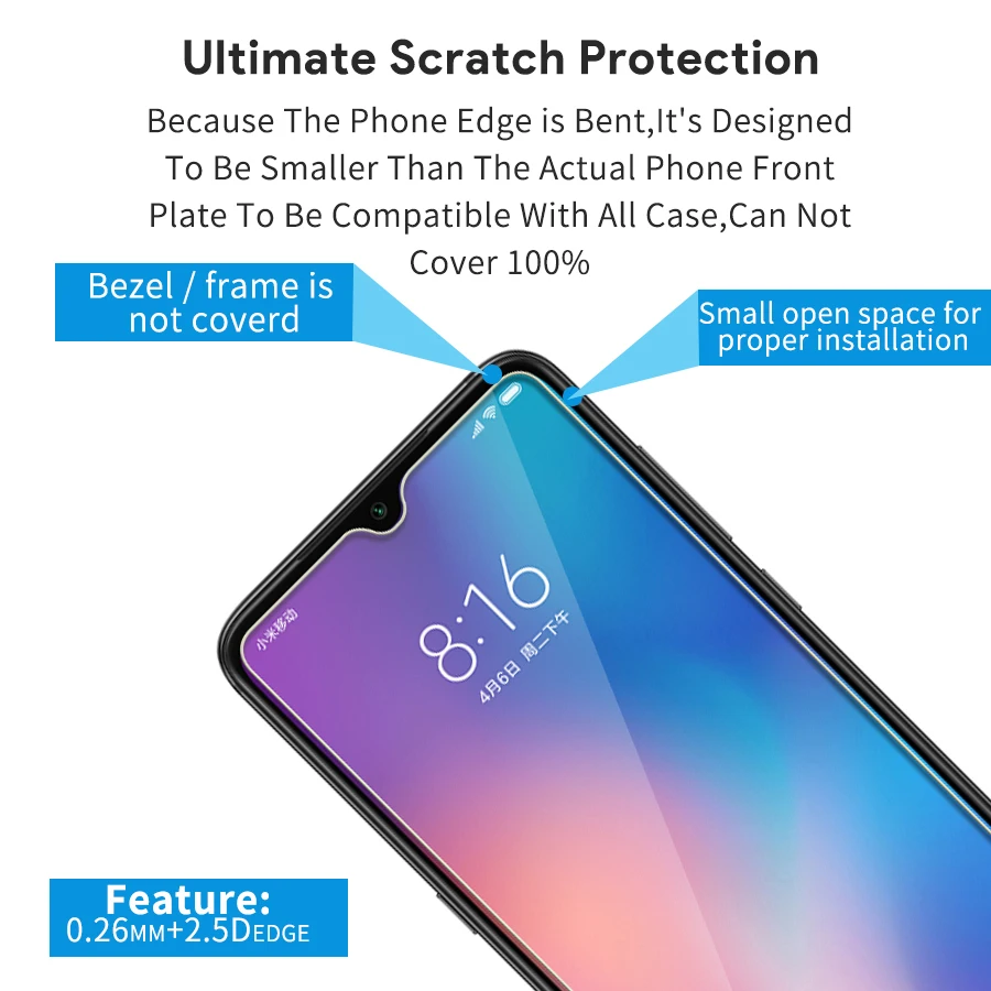 1-Pcs-lot-9H-2-5D-Tempered-Glass-for-Xiaomi-Mi-8-9-SE-A2-Lite (3)