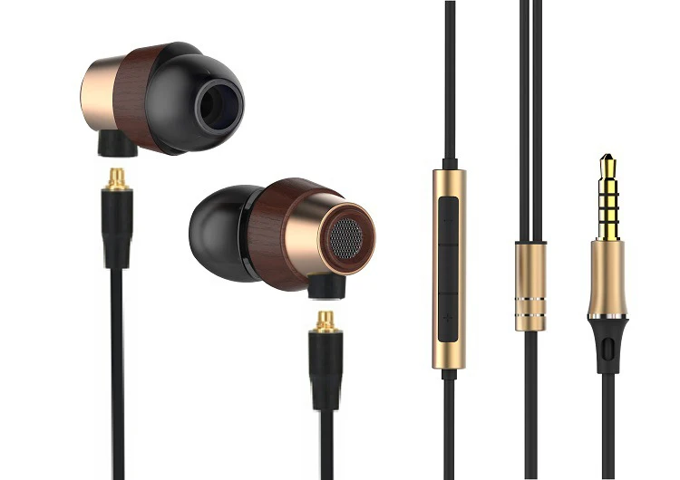 mmcx cable wooden earphone