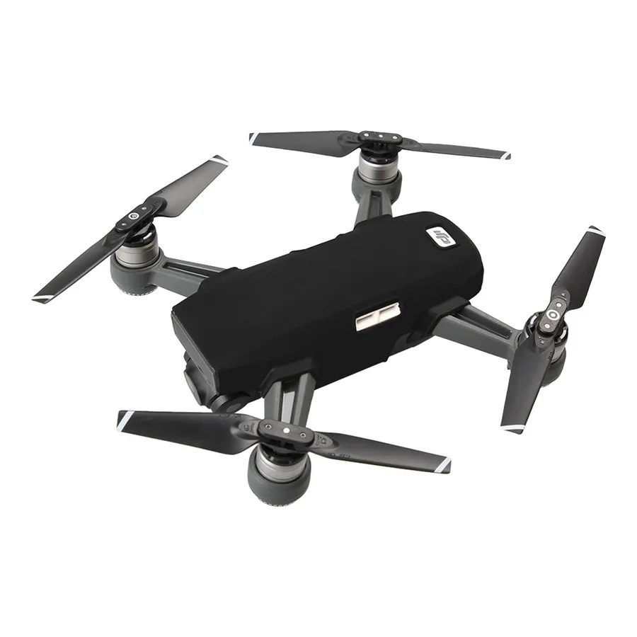 Drone Body Silicone Protective Skin Case Cover Anti Slip Resistance Prop Protector Spare parts For DJI Spark Accessories-3