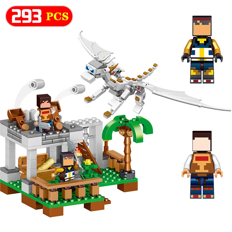 

Creator Technic Compatible LegoINGLYS Plain Village Building Blocks Minecrafter Moro Storm Pterosaur Toys for Children