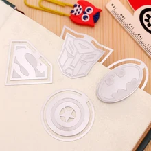 1 шт. креативная Мода Мультфильм Лига Легенд металлические закладки Бэтмен Супермен Капитан Америка форменные металлические закладки