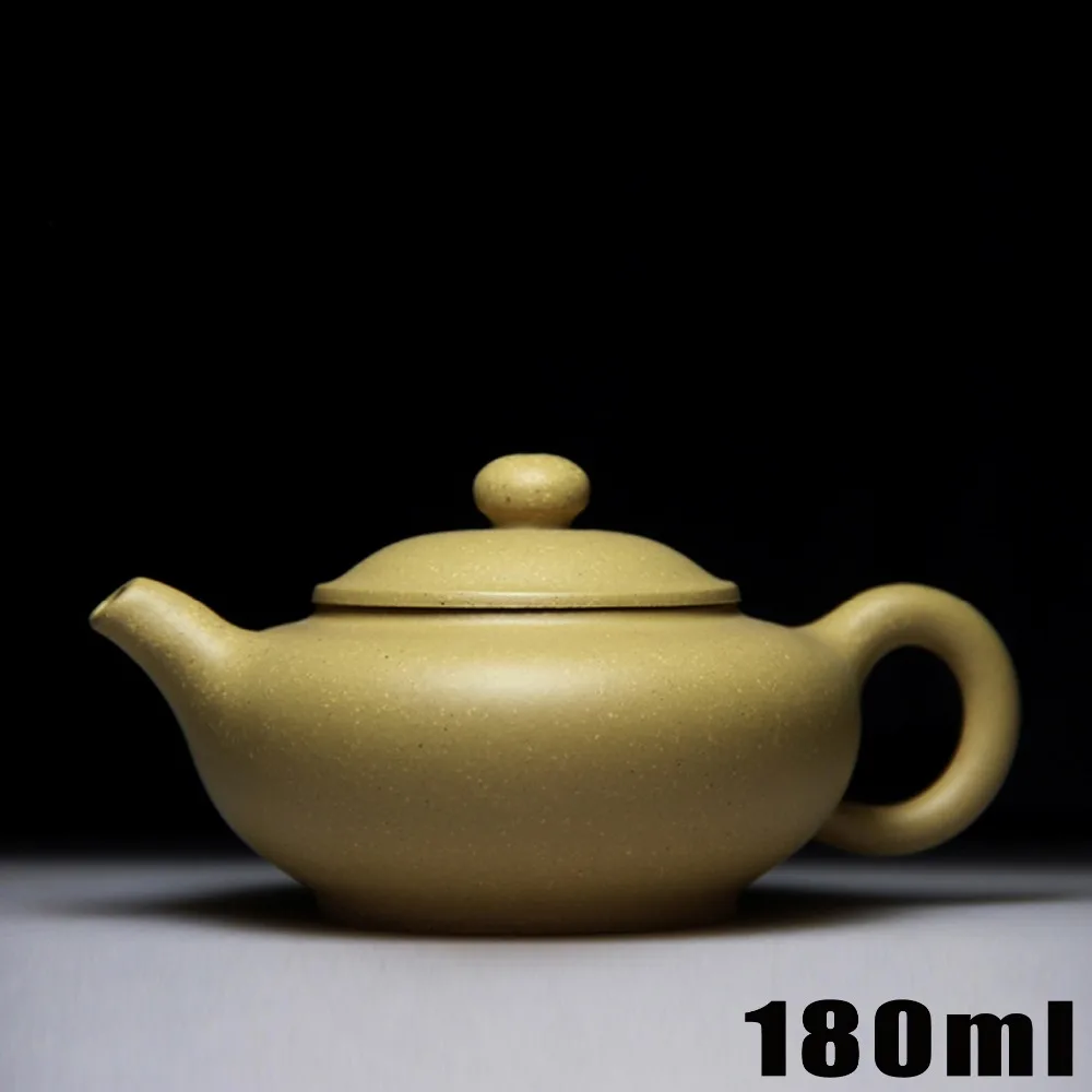Authentic Purple Clay Teapot Yixing Teapots 180ml [Bouns 3 Cups Ceramic