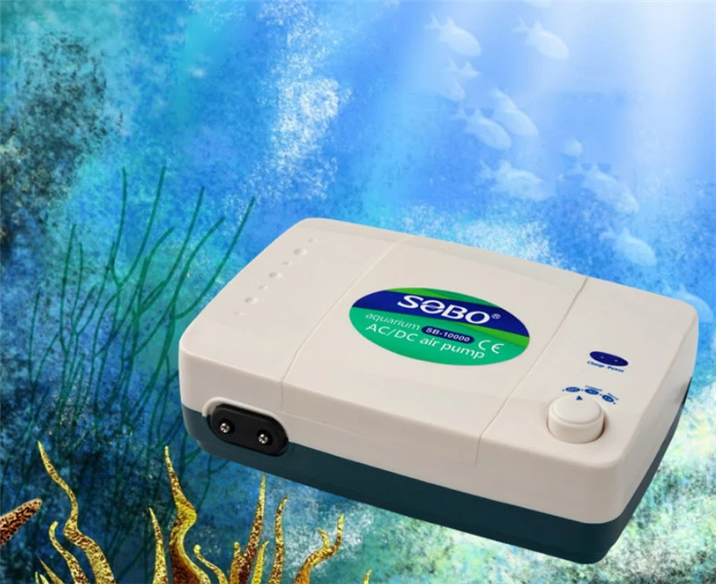 水族館用酸素ポンプ リチウム電池 Ac Dc 超静音 防水 水槽 2つのコンセント Sobo Sb エアポンプ アクセサリー Aliexpress