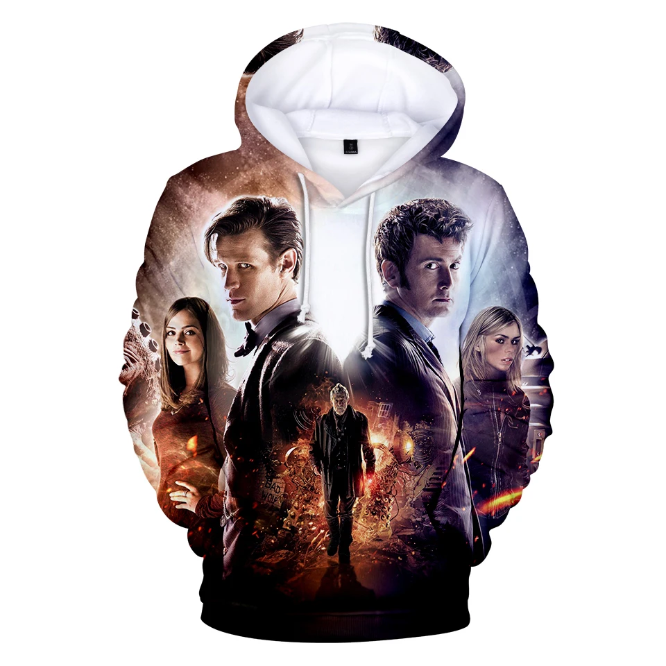 

2019 Doctor Who hoodie sweatshirt around popular casual wear anime fans youth action new loose