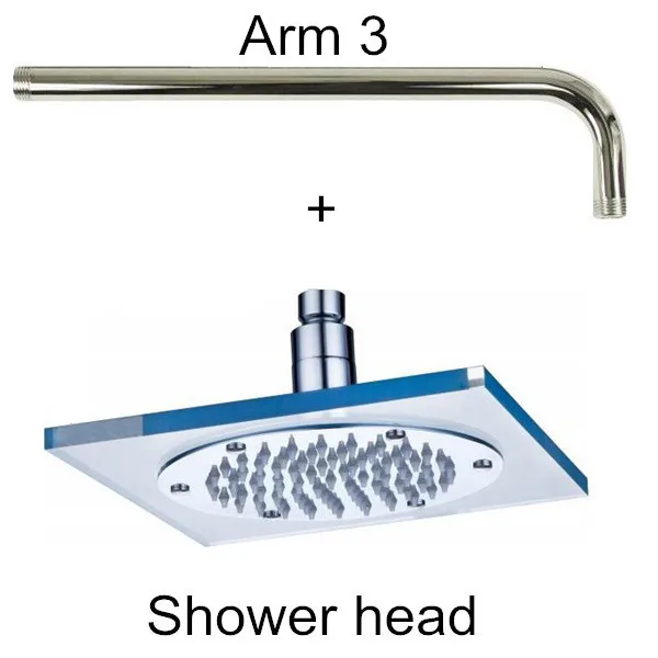 Temperatur Sensing 3 Farbe (Blau, Rosa, Rot) ändern Dusche Kopf LED