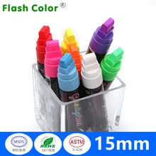 Флуоресцентный жидкий маркер Flashcolor 8 шт. для Светодиодный маркера 15 мм