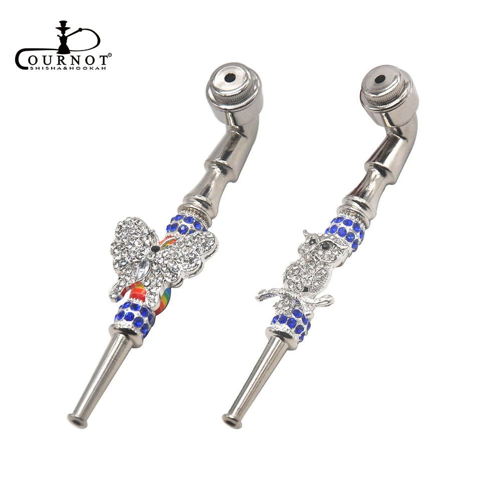 

COURNOT Zinc Alloy Metal Smoking Pipe 125MM Metal Bowl Pipes Mini Metal Smoking Herb Pipes Detachable Tobacco Dry Herb Pipe