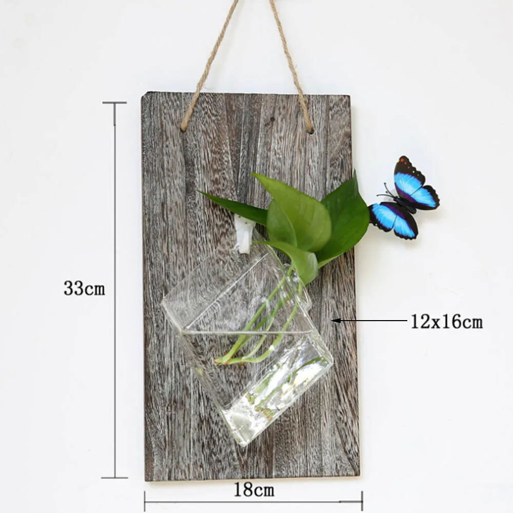 Шестиугольник/Сердце Настенный Прозрачный Стекло Цветочная ваза для растений гидропоники аквариум украшения дома отправки бесшовные