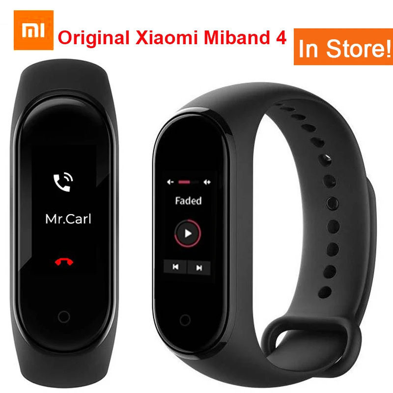 

Xiaomi Mi Band 4 Original Smart Bracelet Heart Rate Fitness Color Screen Bluetooth 5.0 Waterproof Sports Waterproof Smart Band 4