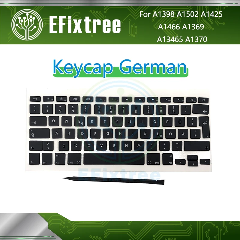 Клавиатура немецкая для Macbook Pro Air 13 '✕'' A1370 A1465 A1466 A1369 A1425 A1398 A1502 колпачки