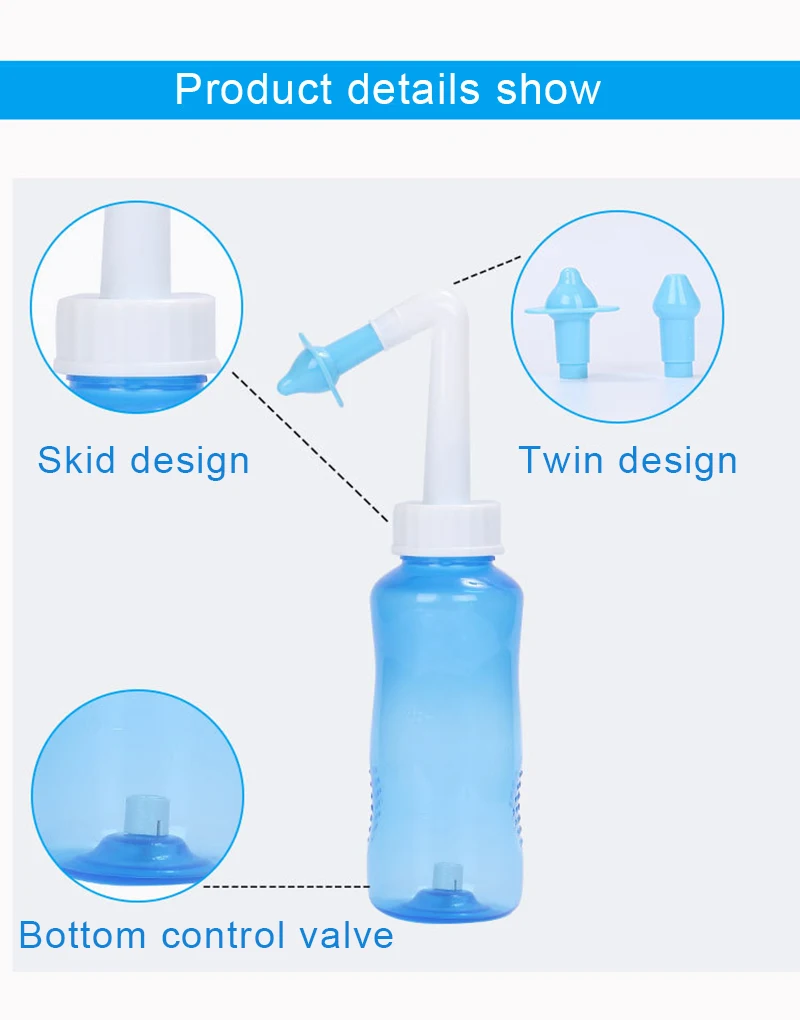 Устройство для чистки носа с 30 мешками, оросительная соль для носа, ирригатор для ринита, ирригатор для носа, набор для чистки носа