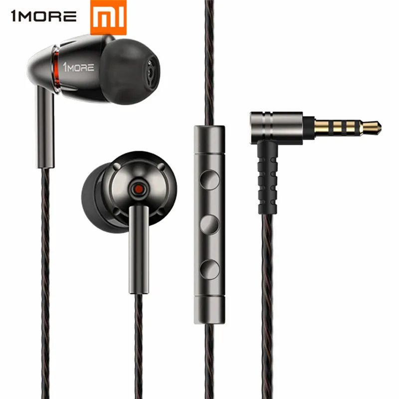 

1MORE E1010 3.5mm Wired In-Ear Volume Control Sports Earphone with Microphone HiFi Music Quad Driver Earbuds for Apple Android