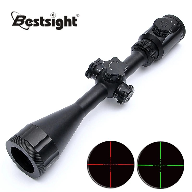 

BSA OPTICS STS 6-24X44 Riflescope Red Green Blue Illuminated Mil-Dot Reticle Rifle Scope Side Wheel Focus Optic Sight Scope