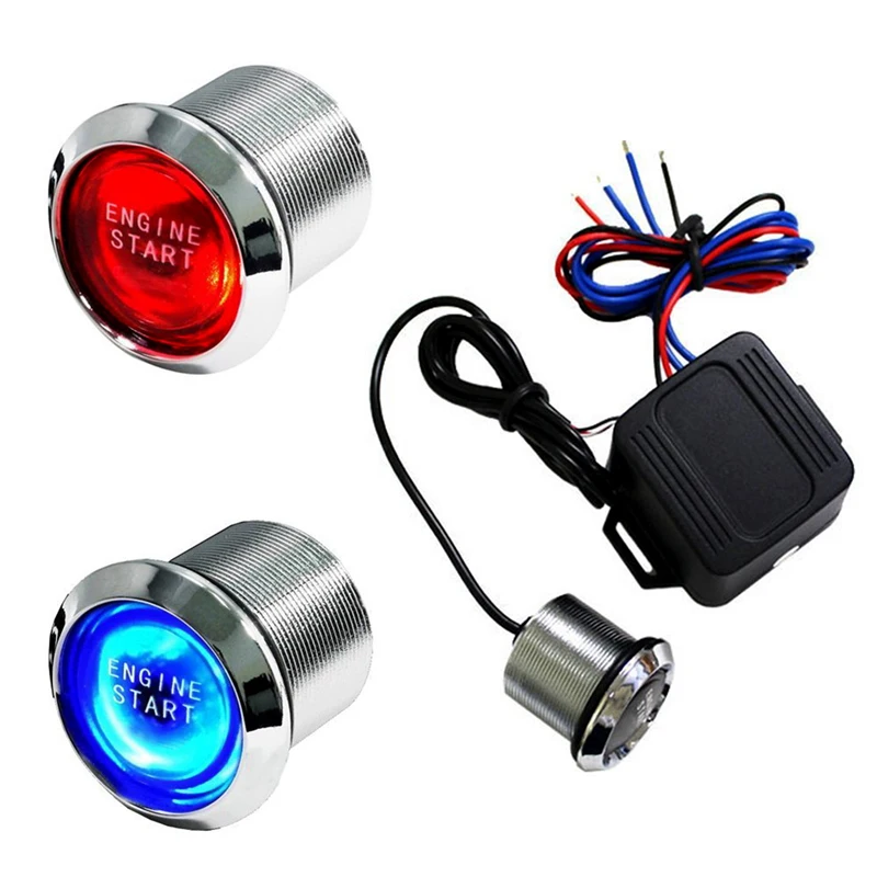 

DC 12V Universal Auto Engine Ignition Push Start Button RFID Lock Ignition Starter Keyless Engine Start Stop Car Push Button