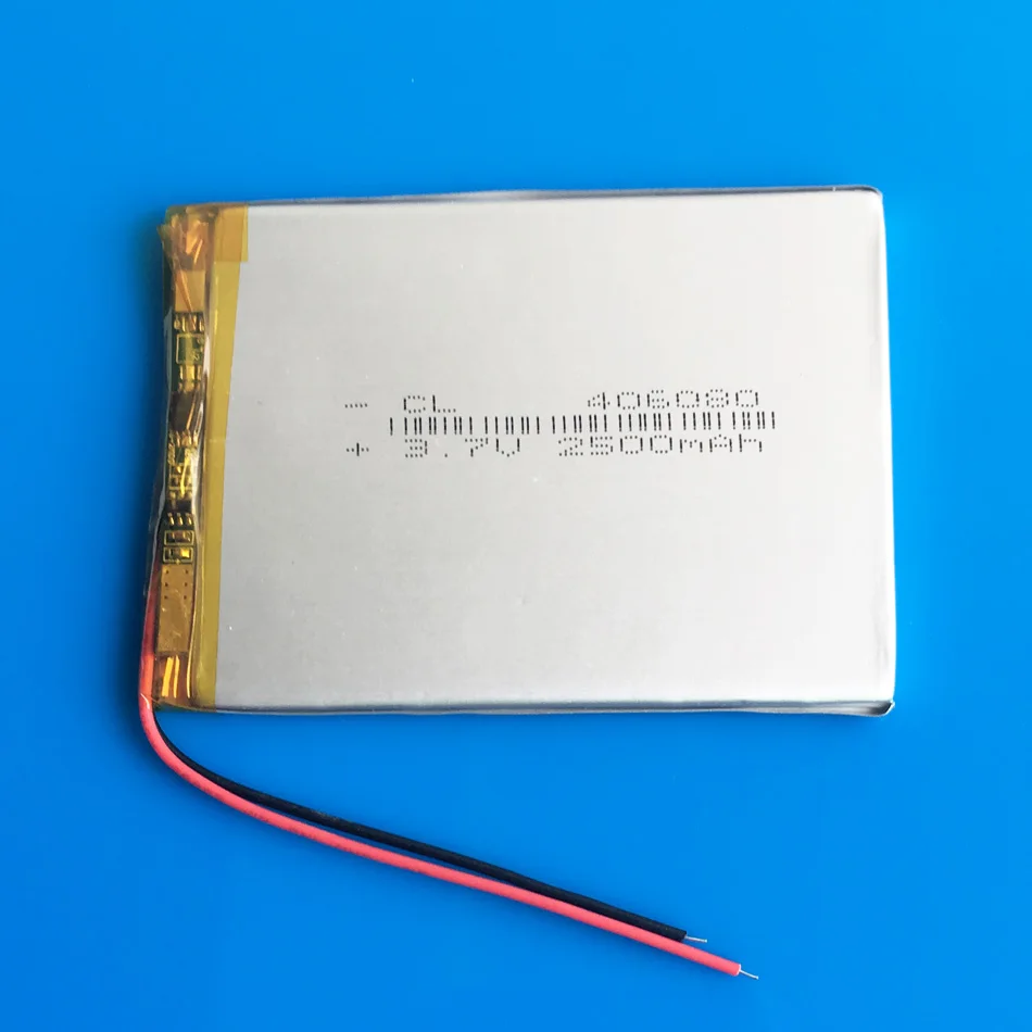 3 7 V 2500mAh литий-полимерная аккумуляторная батарея 406080 для GPS DVD PDA PAD power bank