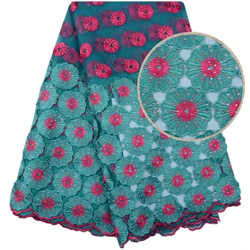 

Best Selling Nigerian Lace Fabrics For Wedding 2018 African French Lace Fabric High Quality 3D Lace Applique With Stones 1084