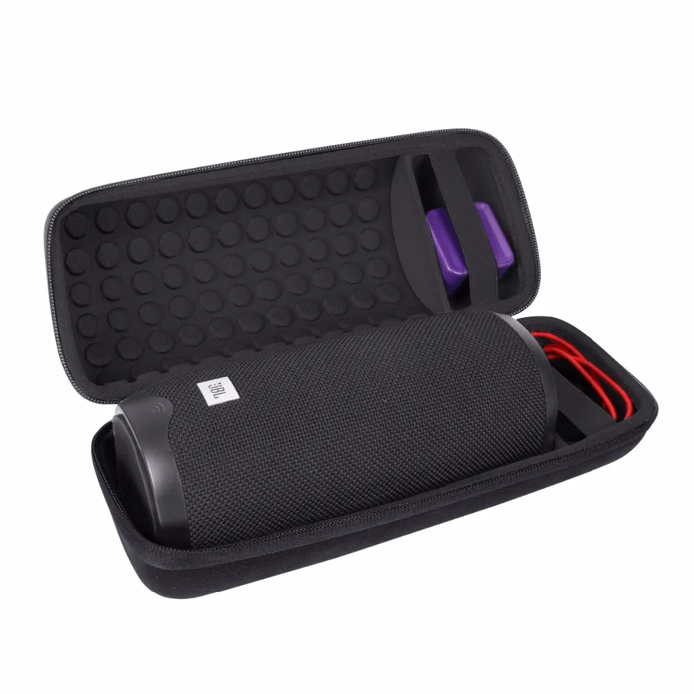 

New Hard Case for JBL Link 20 Bluetooth Portable Speaker. Rugged EVA Shell with Weather Resistant Zippered Seal & Backpack Clip