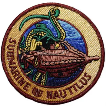 

20000 Leagues Under the Sea SUBMARINE NAUTILUS Movie TV Series Costume Embroidered iron on patch Tshirt TRANSFER APPLIQUE