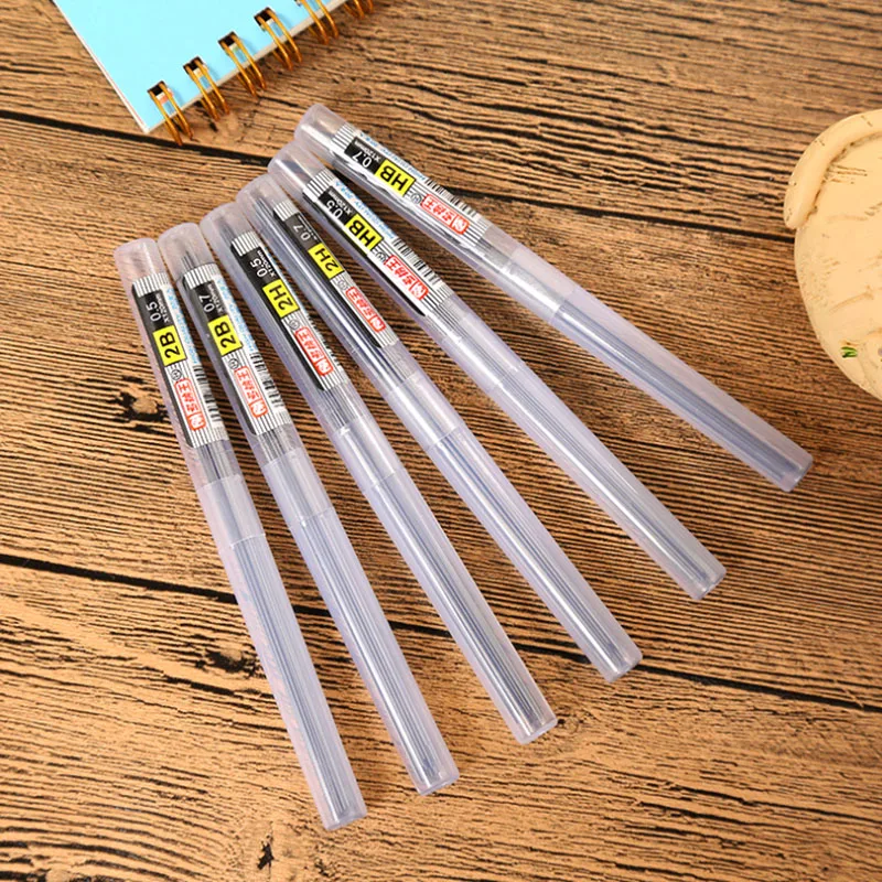

2018 New Style High quality 2B HB Lead a Refill Tube 0.5 mm / 0.7 mm Automatic Pencil Lead for mechanical pencil