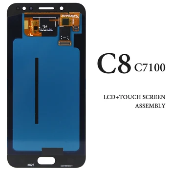 

No Dead Pixel Black White Gold Display For Samsung C8 LCD Screen For Samsung C8 C7 2017 C710 C7100 C710F C710DS